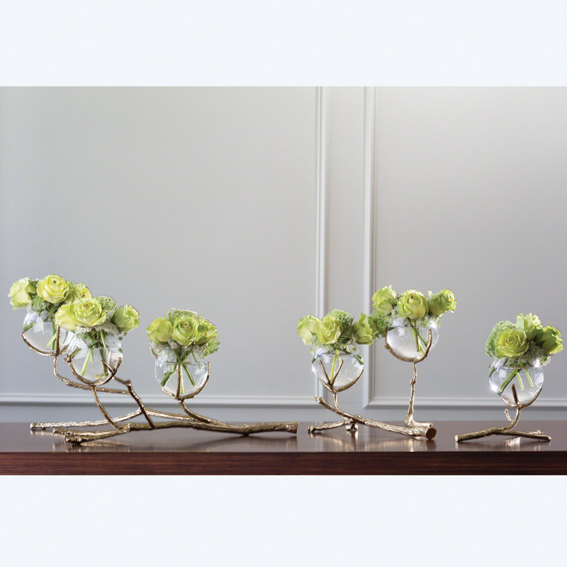 Twig 3 Vessel Large Vase, Brass