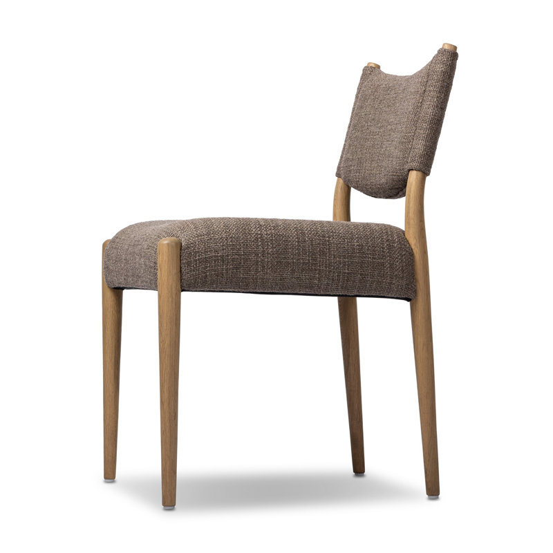 Jayla Upholstered Dining Chair, Saxon Mink, Natural Oak