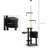 Adjustable Height Floor-To-Ceiling Vertical Cat Tree