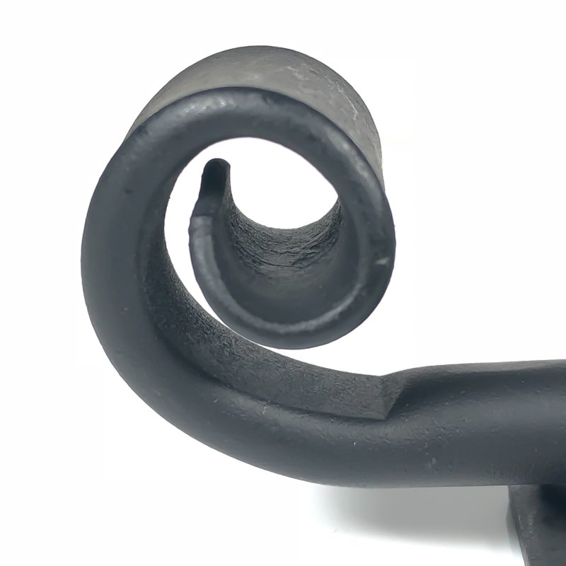 Matte Black Forged Iron Surface Bolt for Gates and Cabinets