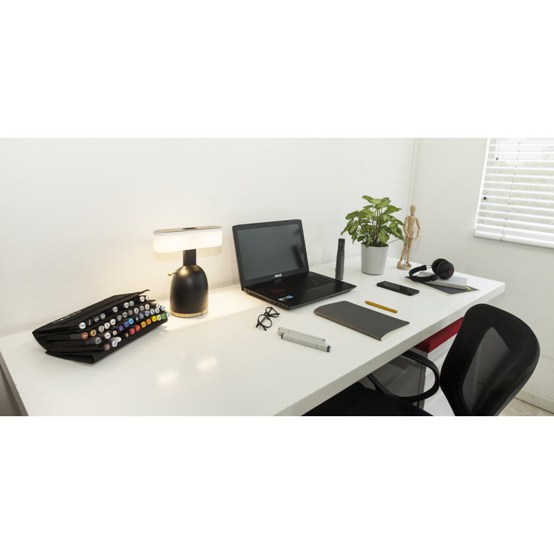 Lampe de banquier 12 po noire