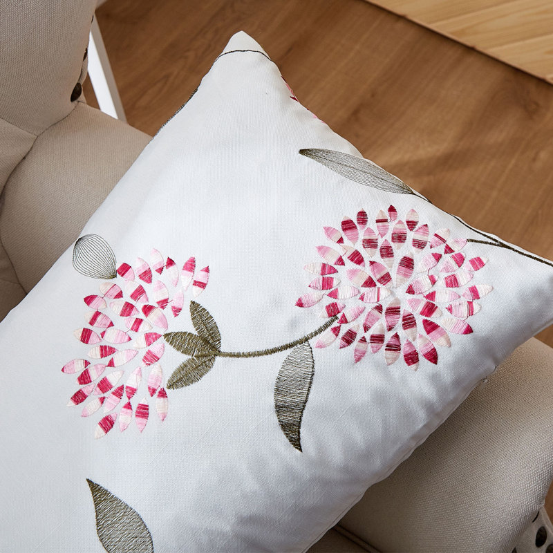 Sunflower Rectangular Pillow Cover, Burgundy