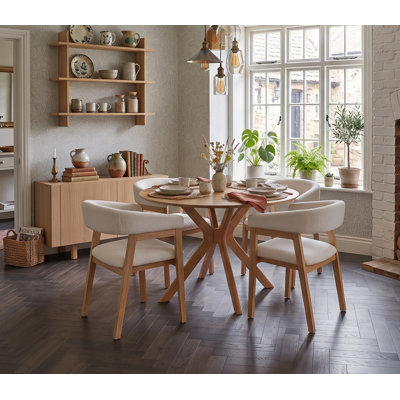 4 -Person Solid Wood Dining Set