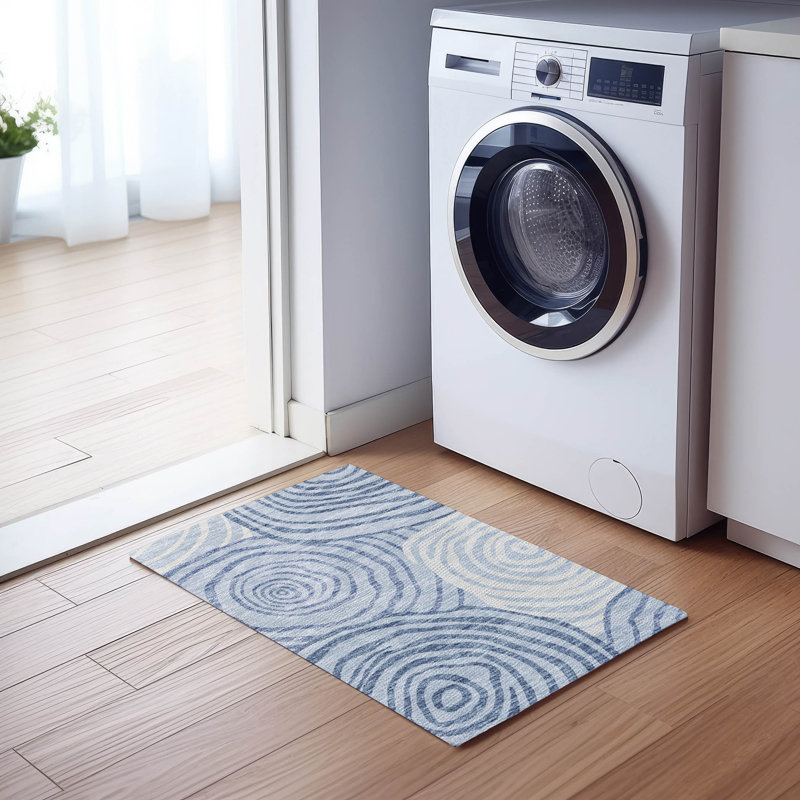 Tapis de porte d'extérieur antidérapant Leis, Rectangle 1 pi 8 po x 2 pi 6 po