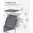 Sun Lounger, Deck Chair Folding, Sunbed, 76 X 20.9 X 11.4 Inches, Max. Load 330 Lb, With Sunshade Headrest Adjustable Backrest, For Terrace Pool Garden, Dark Gray