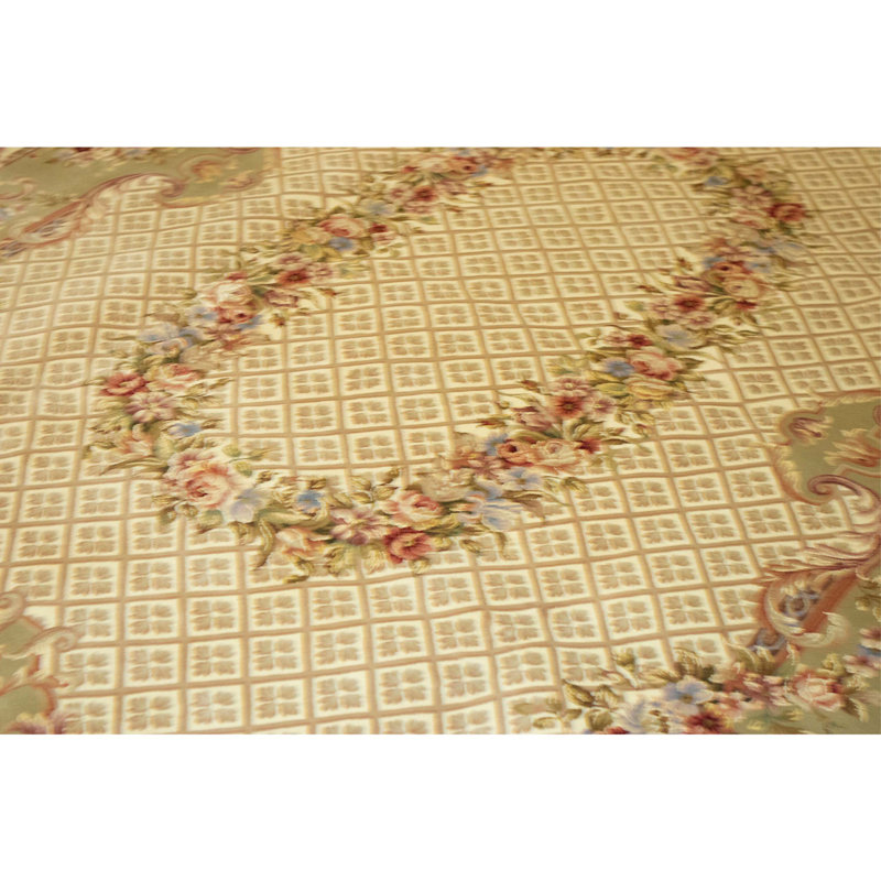 Handmade Silk and Wool Area Rug