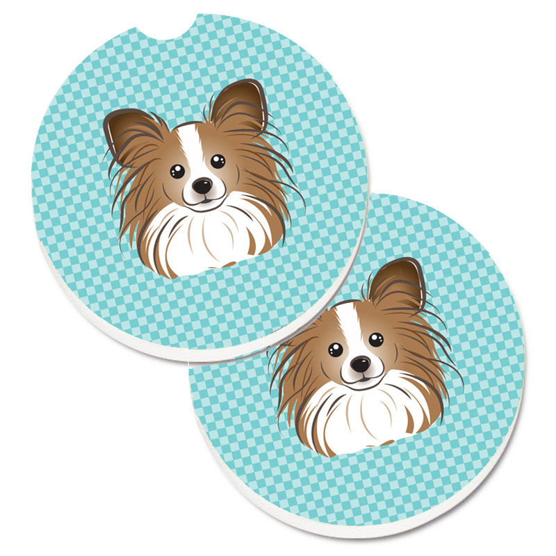 Sous-verre Retriever, Bleu, Papillon