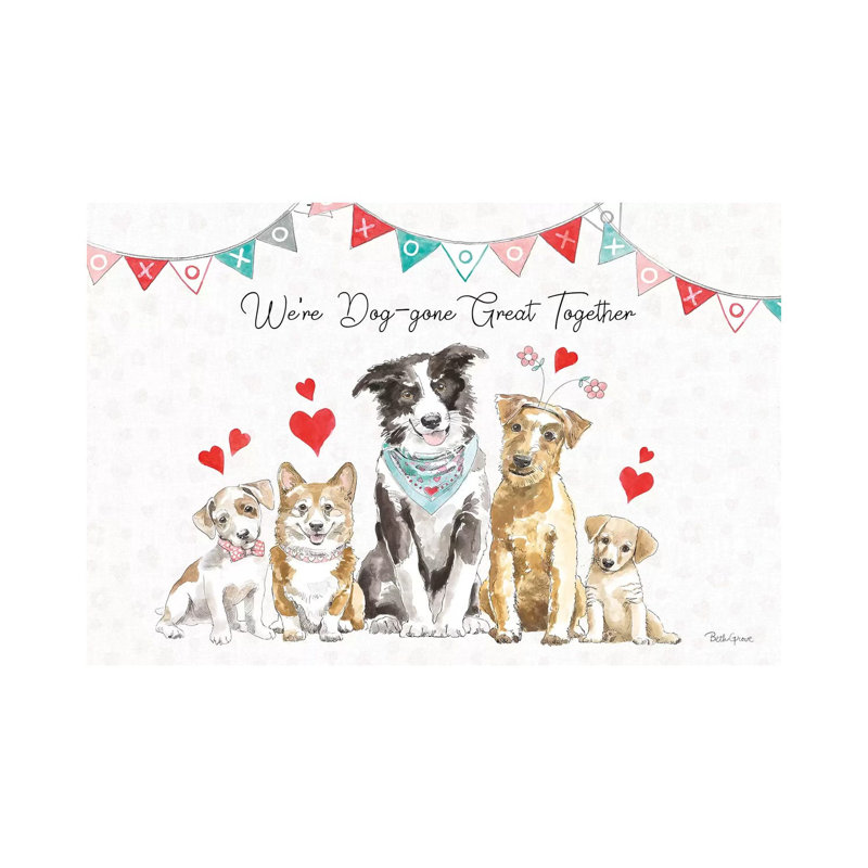 Paws Of Love I by Beth Grove - Wrapped Canvas Print, 20.32 cm H x 30.48 cm W