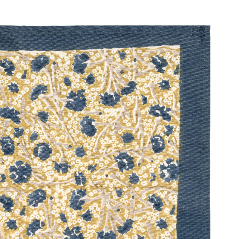 Floral Tea Towel Kitchen Towel, Blue/Green
