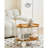 Table basse mobile avec chariot et poussette