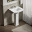 Archer 24" Rectangular Pedestal Bathroom Sink with Widespread Faucet Holes-2004881088-2005981960
