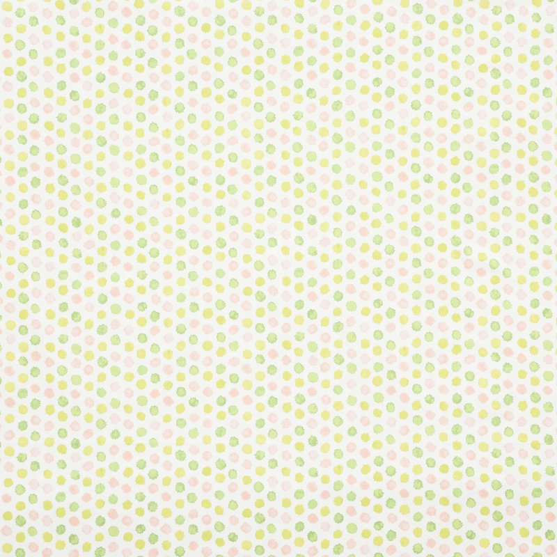 Schumacher x Celerie Kemble Mini Bursts Fabric, Pink/Leaf
