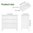 27.5" 3-Drawer Dresser and Accent Chest with 2 Sets of Interchangeable Knobs-1245565337