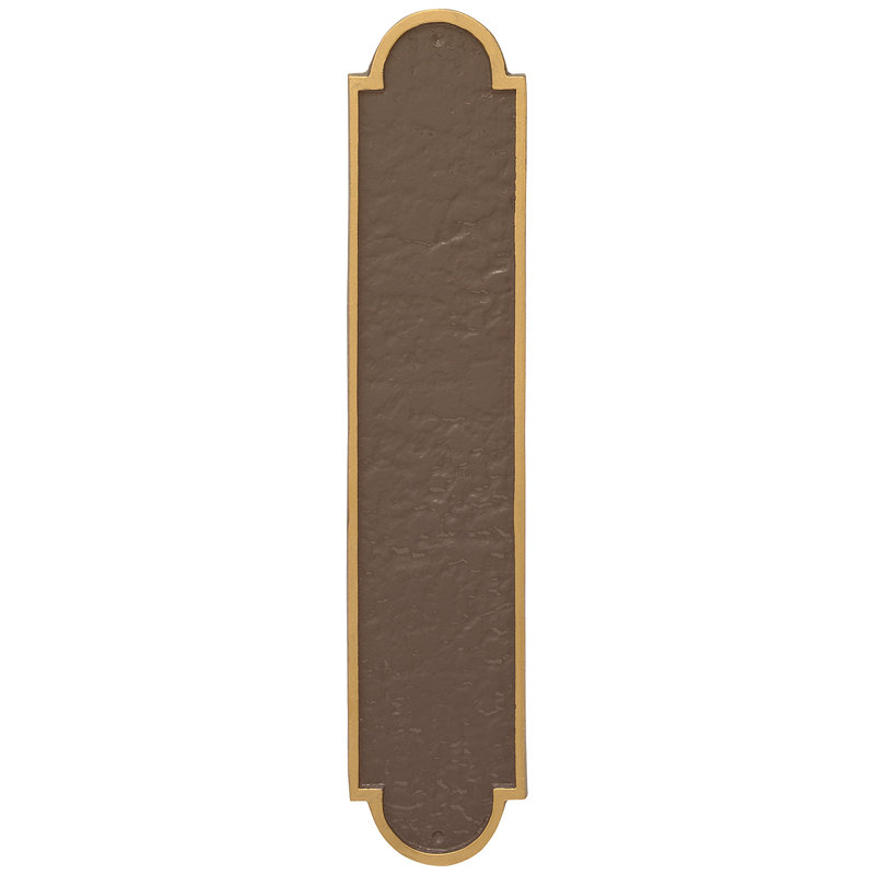 Rockford Column Address Sign Plaque, Sand / Gold, Yes