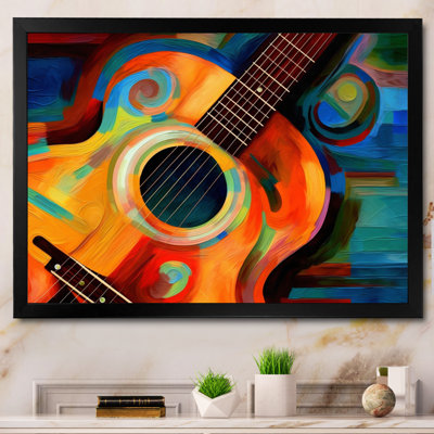 Music In Color I - Music Framed Canvas Print Wall Art