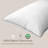 100% Organic Cotton Cover Sleeping Goose Down Feather Blen Plush Pillow (Set of 2)-279917336