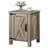 Adaija 18''W Wood Nightstand with Charging Station, USB Ports and AC Outlets, Vintage Night Stand with Barn Door and 3-Level Adjustable Shelve, Rustic End Table with Storage for Bedroom and Living Room-1751639696