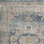 Tapis oriental antidérapant tissé à la machine 4 pi x 6 pi ivoire et bleu