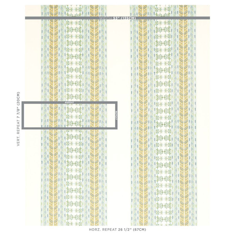 Vinka Embroidery Fabric, Mineral/Ivory