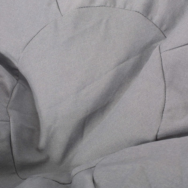 Gray Bean Bag With Zippers - Removable Cover For Easy Cleaning 34" X 25 Grey Sophisticated And Cozy 33.21" W 25.14" H D