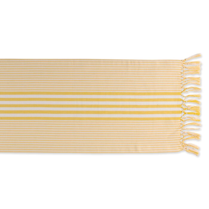 Dakota Fields Rectangle Striped Cotton Table Runner & Reviews | Wayfair