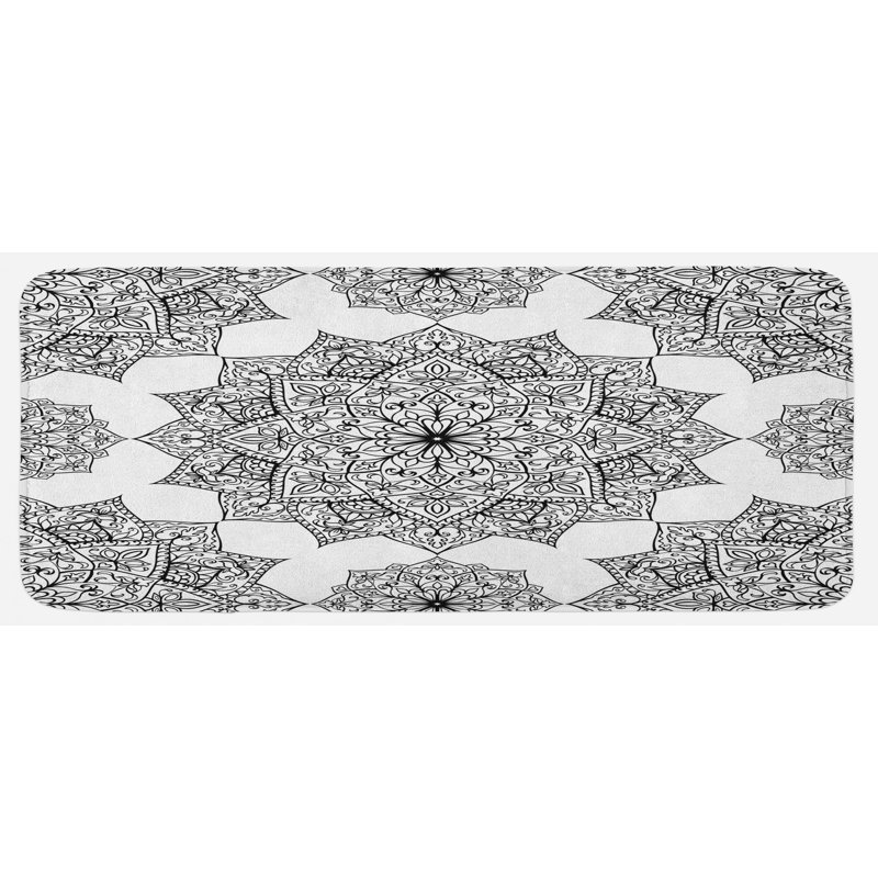 Tapis de cuisine mandala