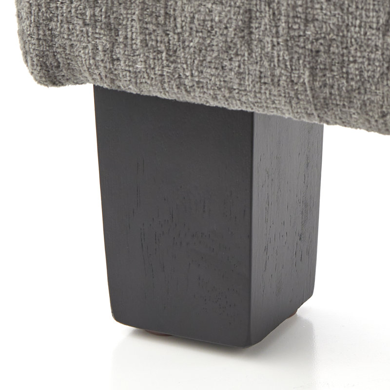 Grand lit plateforme Bittinger, Gris
