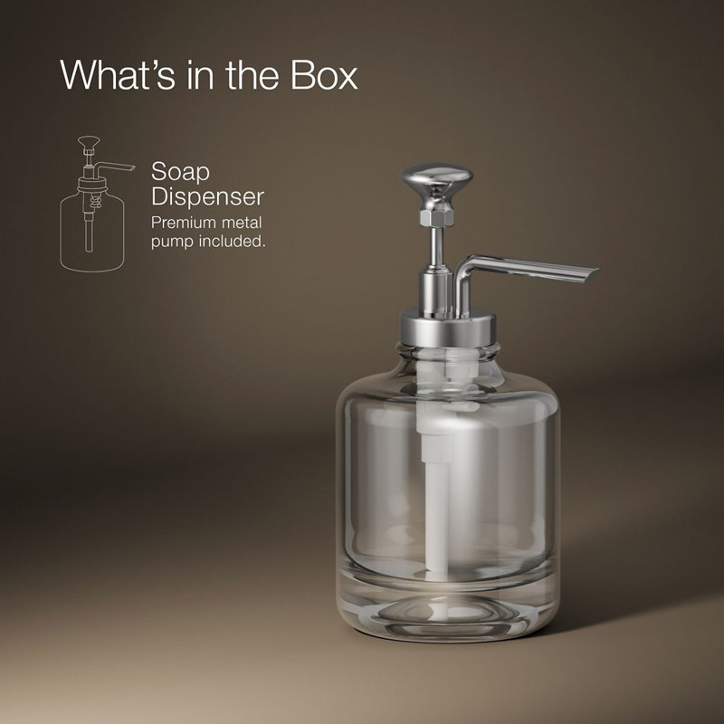 Artifacts® Soap Dispenser, Polished Chrome