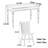 American modern rectangular dining table