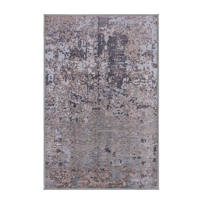 Tapis bleu / gris Brandine, Rectangle 7 pi x 10 pi