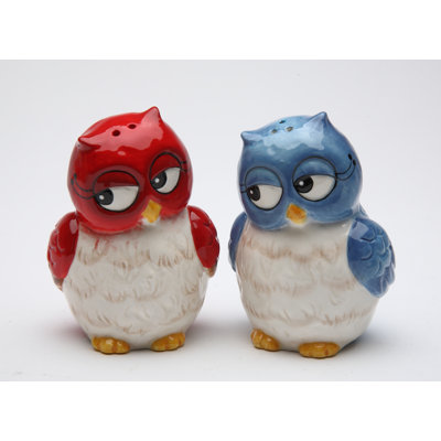 Ensemble de sel et poivre Cosmos Gift Couple Owls