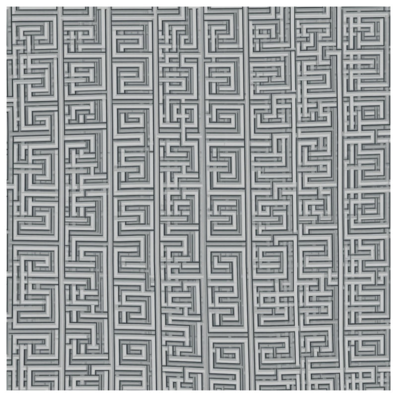 Labyrinth Maze Pattern Shower Curtains Extra Long, L 70 po x H 84 po