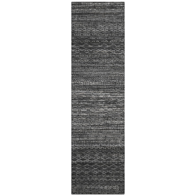 Machine Washable Indoor/Outdoor Colman ACN2150 Striped Rug, Runner 2'3" x 7'6"