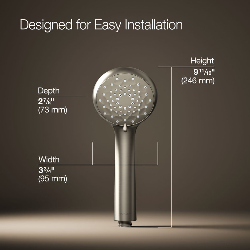 Awaken G90 1.75 Gpm Multifunction Handshower, Vibrant Brushed Nickel