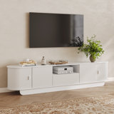 86.6" Curved Tv Stand