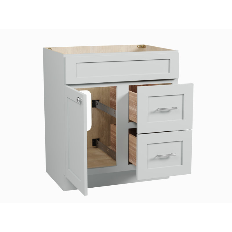 Meuble-lavabo avec tiroir 30 po Disar, Gris