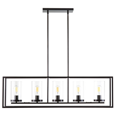 Bergenia 5 - Light Dimmable Square / Rectangle Chandelier