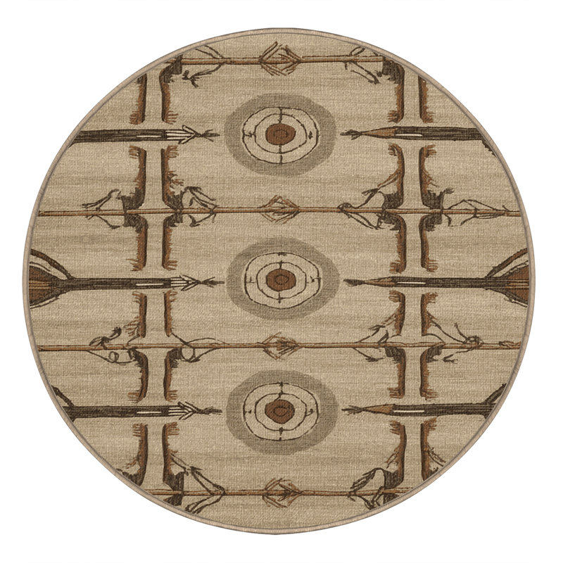 Tapis de sport lavable, Rond 8 pi