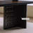 Black Rectangular Solid Wood Desks-108164368