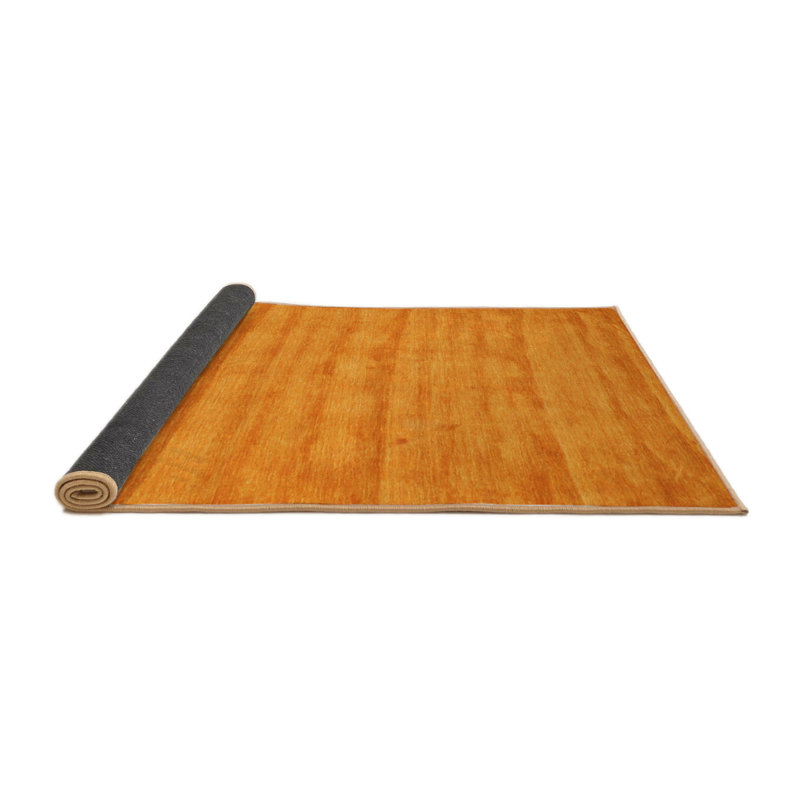 Tapis contemporain jaune, Rond 3 pi