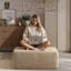 37.01'' Wide Fluffy Ottoman, Plush Accent Pouf, For Modern Interior Design-1415840678