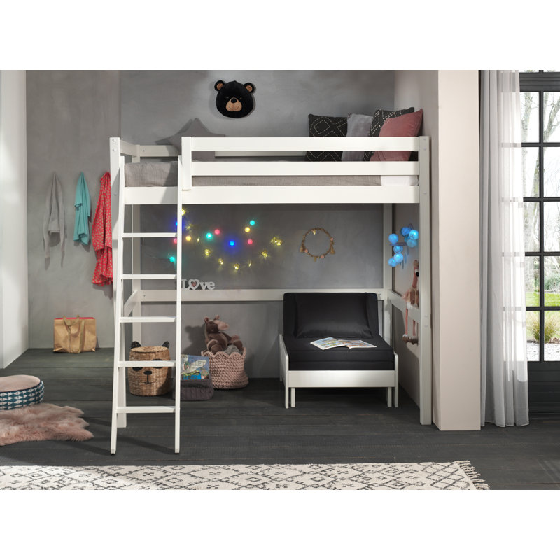 Pino Cot Bed / Toddler (70 x 140cm) Loft Bed Bed by Vipack, White