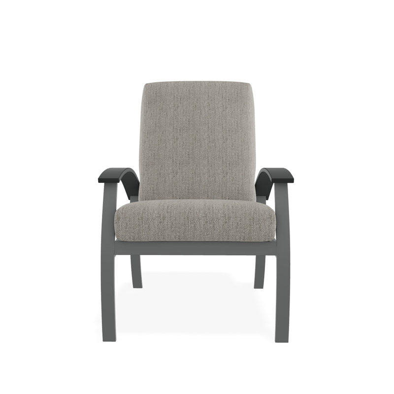 Belle Isle Outdoor Lounge Chair, Huskie, Graphite