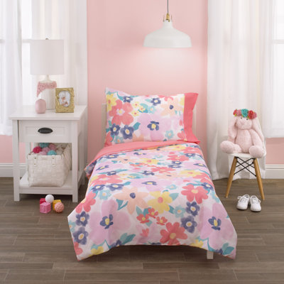 Plants & Flowers 100% Polyester Toddler Bedding Set