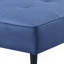 Canapé réglable bleu avec repose-pieds