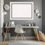 Tableau blanc Ellie avec cadre noir, tableau blanc, tableau d'organisation, tableau d'affichage-1231096076-1231096079