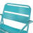 Chair In Teal Iron: Relax And Rejuvenate, 24.7 In. Deep, 27.22 Wide, 24.69 High, 13.99 Lb Iron For Relaxing Moments, Depth, Width, Height,
