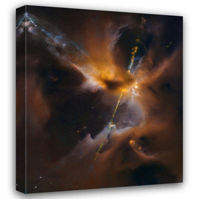 Latitude Run® NASA Gallery Wrapped Canvas Art Titled: Herbig, Haro Jet HH 24