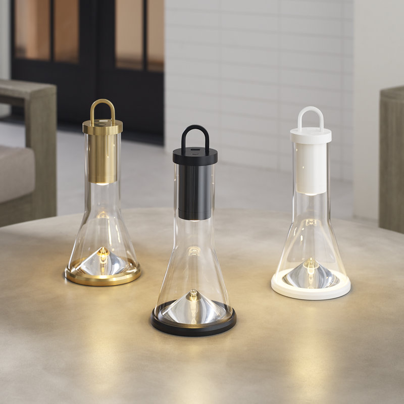 Kandella Accent Rechargeable Table Lamp, Matte White