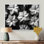 Beauté botanique monochrome poinsettias - Décoration murale poinsettias